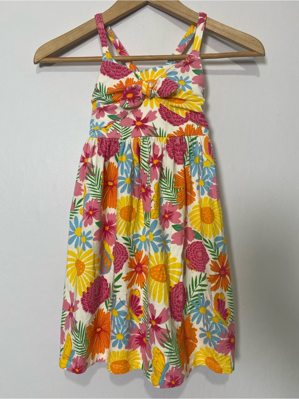 Tommy Bahama Girls Floral Dress Size 7 Cotton Stretch Casual Dress